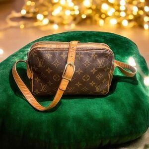 1970s Authentic Louis Vuitton Monogram Crossbody (French Company)